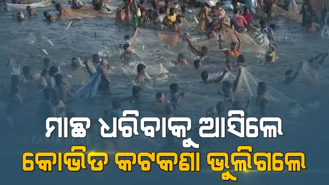 ତାମିଲନାଡୁ ମଦୁରାଇରେ ବିଶାଳ ମାଛ ଧରା ପ୍ରତିଯୋଗିତାର ଦୃଶ୍ୟ : ମାଛ ଧରିବାକୁ ଆସିଲେ, କୋଭିଡ୍ କଟକଣା ଭୁଲିଗଲେ