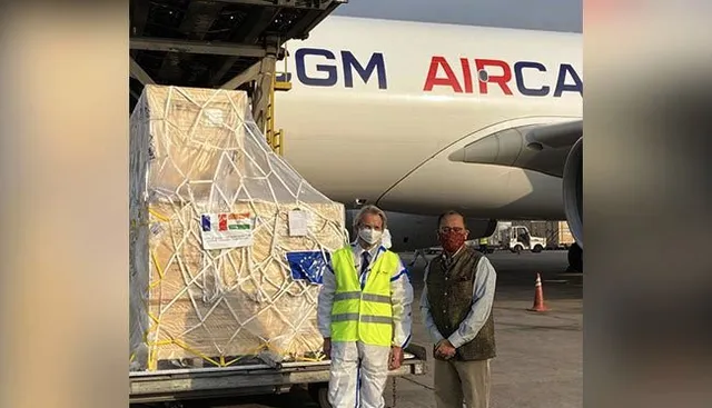 ବିମାନ ଯୋଗେ ଜର୍ମାନୀରୁ ‘ଅକ୍ସିଜେନ୍ କଣ୍ଟେନର୍’ ଆଣିଲା ଭାରତୀୟ ବାୟୁସେନା ।