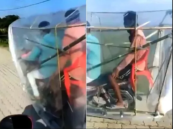 କରୋନାରୁ ବର୍ତ୍ତିବା ପାଇଁ ଯୁବକଙ୍କ ଗଜବ ଯୁଗାଡ । ବାଇକରେ କିଛି ଏମିତି କଲେ, ଦେଖିଲେ ନହସି ରହିପାରିବେନି ।