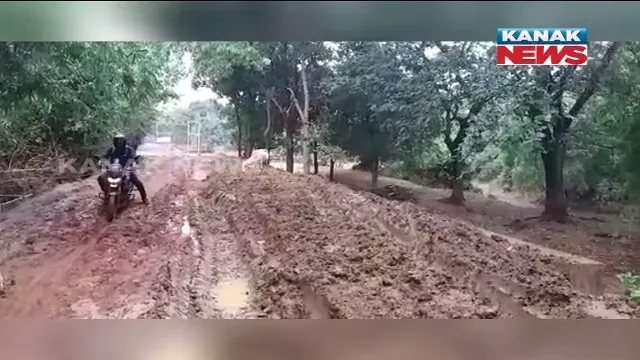 ରାସ୍ତା ତିଆରି ପାଇଁ ବ୍ୟବହାର ହେଉଛି କେଲୁଆ ମାଟି : ଟିକେ ବର୍ଷା ହେଲେ ଯାତାୟାତ କରିବା ହୋଇଯାଉଛି ଅସମ୍ଭବ; ଠକି ଦେଲାକି ଠିକା ସଂସ୍ଥା?