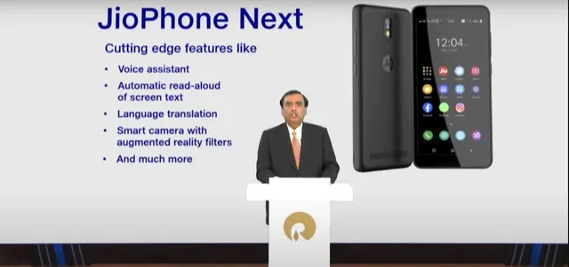 ଜିଓ-ଗୁଗୁଲ ଲଞ୍ଚ କରିବେ ସ୍ମାର୍ଟ ଫୋନ ‘ଜିଓ ଫୋନ ନେକ୍ସଟ’ । ସେପ୍ଟେମ୍ବର ୧୦ରେ ବଜାରରେ ହେବ ଉପଲବ୍ଧ । ସେପଟେ ୫ଜି ସେବା ପାଇଁ ରିଲାଏନ୍ସ ପ୍ରସ୍ତୁତ