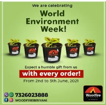 ବିଶ୍ୱ ପରିବେଶ ଦିବସ ଉପଲକ୍ଷେ ‘ଉଡ ଫାୟାର’ର ଅଭିନବ ପ୍ରୟାସ । ଖାଦ୍ୟ ଅର୍ଡର କଲେ ଖାଦ୍ୟ ସହ ମିଳୁଛି ବିଭିନ୍ନ ଗଛ ମଞ୍ଜି ଭର୍ତ୍ତି ଥିବା ପେନ୍ ।