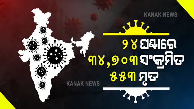 ଦେଶରେ କମିଲା ଆକ୍ରାନ୍ତ ଓ ମୃତ୍ୟୁସଂଖ୍ୟା : ୨୪ ଘଣ୍ଟାରେ ୩୪,୭୦୩ ଆକ୍ରାନ୍ତ ଚିହ୍ନଟ, ୫୫୩ ଜଣ ଆକ୍ରାନ୍ତଙ୍କ ମୃତ୍ୟୁ