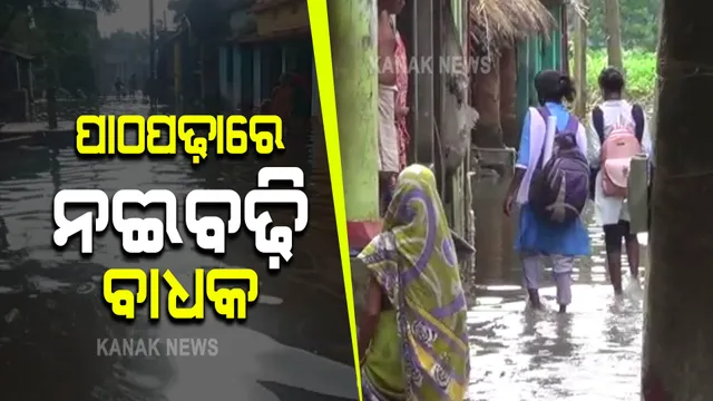 ପାଠପଢ଼ା ପାଇଁ ନଈବଢ଼ି ବାଧକ । ଡଙ୍ଗାରେ ନଦୀ ପାର ହୋଇ ସ୍କୁଲ ଯାଉଛନ୍ତି ଖୋର୍ଦ୍ଧା ହରିମୂଳ ଗାଁର ଛାତ୍ରଛାତ୍ରୀ