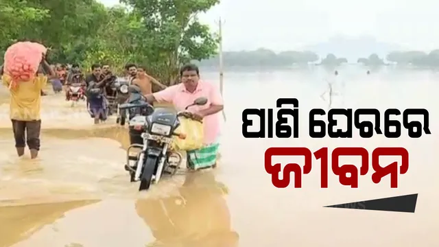 ବର୍ଷାରେ ବେହାଲ ଚୌଦ୍ୱାର ପୌରପାଳିକା ଅଂଚଳ : ଘର ଭିତରେ ପଶିଲା ଅଣ୍ଟାଏ ଉଚ୍ଚର ପାଣି