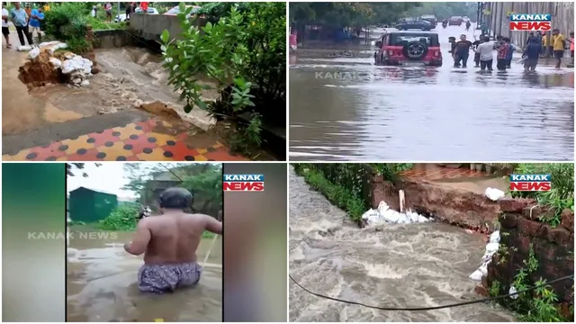 ପ୍ରବଳ ବର୍ଷାରେ ଉବୁଟୁବୁ ରାଜଧାନୀ: ଘରେ ପଶିଲା ପାଣି, ରାସ୍ତା ଉପରେ ବୁଡିଲା ଗାଡି