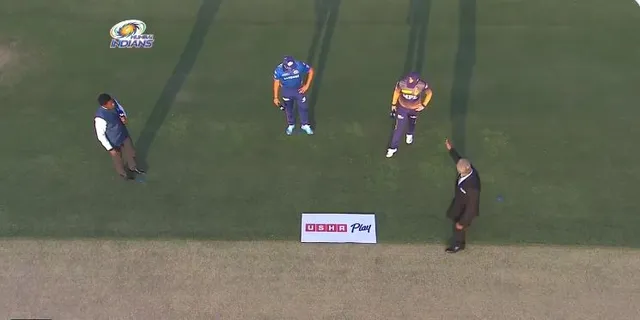 ଆଇପିଏଲ ଟକ୍କର: ଟସ ଜିତି କୋଲକାତାର ବୋଲିଂ ନିଷ୍ପତ୍ତି, ପ୍ରଥମେ ବ୍ୟାଟିଂ କରିବ ମୁମ୍ବାଇ