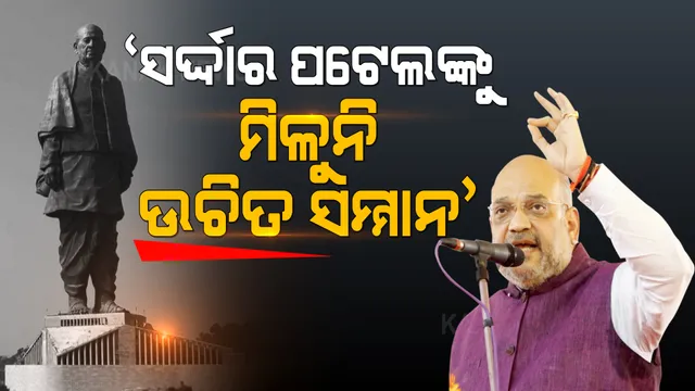 ଲୌହପୁରୁଷଙ୍କୁ ନେଇ ଅମିତ ଶାହାଙ୍କ କ୍ଷୋଭ: କହିଲେ ‘ ସର୍ଦ୍ଦାର ପଟେଲଙ୍କୁ ଭୁଲିଯିବାକୁ ହୋଇଛି ଅପଚେଷ୍ଟା’