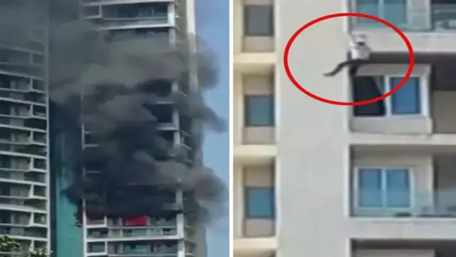 ମୁମ୍ବାଇରେ ଭୟଙ୍କର ଅଗ୍ନିକାଣ୍ଡ: ୬୦ ମହଲା ବିଲ୍ଡିଂର ୧୯ ମହଲାରେ ଲାଗିଲା ନିଆଁ, ଓହ୍ଲାଇବାବେଳେ ଖସିପଡି ଯୁବକଙ୍କ ମୃତ୍ୟୁ 