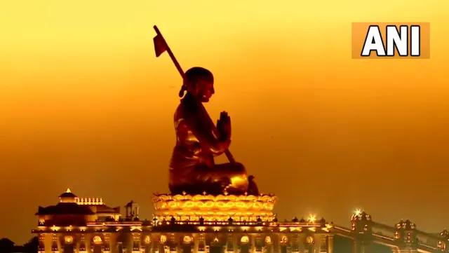 ତେଲେଙ୍ଗାନାରେ ପ୍ରଧାନମନ୍ତ୍ରୀ ନରେନ୍ଦ୍ର ମୋଦୀ । ହାଇଦ୍ରାବାଦରେ ଶ୍ରୀରାମାନୁଜଆଚାର୍ଯ୍ୟଙ୍କ ୨୧୬ ଫୁଟ୍ ଉଚ୍ଚ ପ୍ରତିମାର କଲେ ଉଦଘାଟନ