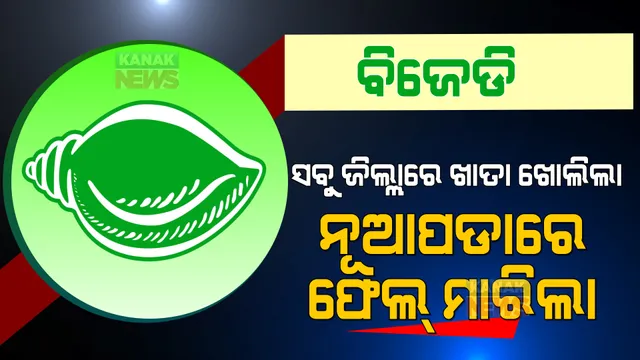 ପୌର ଫଇସଲା : ସବୁ ଆଡେ ବିଜେଡି ଖାତା ଖୋଲିଲା, ନୂଆପଡାରେ ଫେଲ୍ ମାରିଲା ।