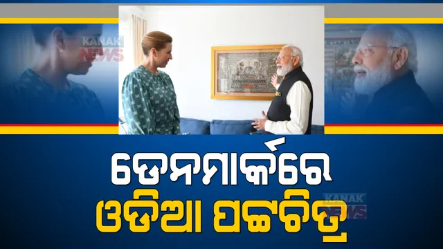 ଡେନମାର୍କ ପ୍ରଧାନମନ୍ତ୍ରୀଙ୍କ ବାସଭବନରେ ଓଡିଆ ପଟ୍ଟଚିତ୍ର: ଗତବର୍ଷ ଭାରତ ଆସିଥିବା ବେଳେ ଉପହାର ଦେଇଥିଲେ ମୋଦୀ