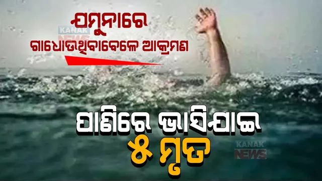 ଯମୁନା ନଦୀରେ ଗାଧୋଉଥିବାବେଳେ ଯୁବକଙ୍କୁ ଆକ୍ରମଣ, ପାଣିରେ ବୁଡି ୫ ମୃତ, ବଞ୍ଚିଗଲେ ଅନ୍ୟ ୫ ଯୁବକ
