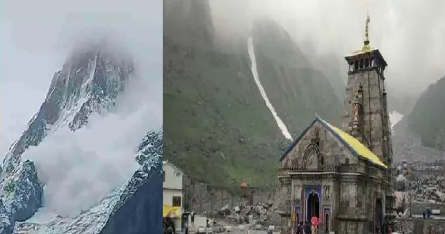 କେଦାରନାଥ ଧାମରେ ଦେଖିବାକୁ ମିଳିଲା ହିମସ୍ଖଳନର ଭୟଙ୍କର ଦୃଶ୍ୟ । ମନ୍ଦିରର ପଛ ପର୍ବତରୁ ଉପରୁ ଧସିଲା ବରଫ ।
