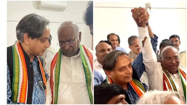 ଖଡଗେଙ୍କୁ ଶୁଭେଚ୍ଛା ଜଣାଇଲେ ଶଶୀ ଥରୁର, ସେୟାର କଲେ ସାକ୍ଷାତର ଫଟୋ।