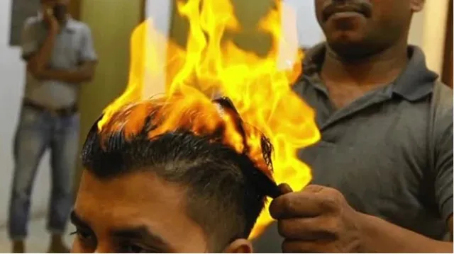 ମହଙ୍ଗା ପଡିଲା ‘ଫାୟାର ହେୟାରକଟ୍’ । ପୋଡିଗଲା ଯୁବକଙ୍କ ଶରୀରର ଅନେକ ଅଂଶ