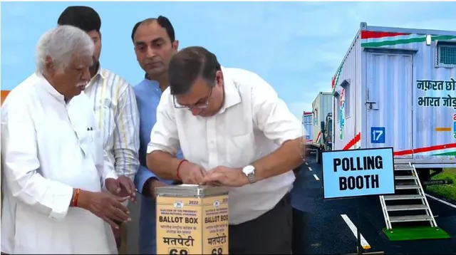 କଂଗ୍ରେସ ଅଧ୍ୟକ୍ଷ ପଦ ନିର୍ବାଚନ, ସୋନିଆ-ମନମୋହନ ଦେଲେ ଭୋଟ।