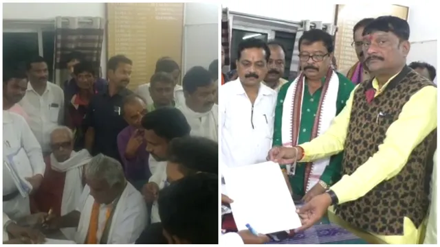 ପଦମପୁର ଉପନିର୍ବାଚନ ପାଇଁ ନାମାଙ୍କନ ଭରିଲେ କଂଗ୍ରେସ, ବିଜେପି ପ୍ରାର୍ଥୀ। ପୂର୍ବରୁ ନାମାଙ୍କନ ଦାଖଲ କରିଛନ୍ତି ବିଜେଡି ପ୍ରାର୍ଥୀ ବର୍ଷା।