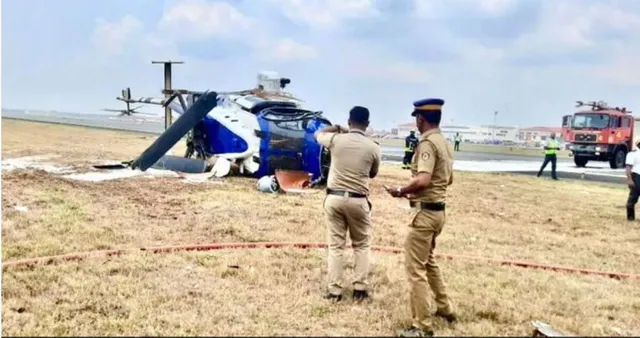 କେରଳରେ ଟଳିଳା ବଡ ବିପଦ, ଦୁର୍ଘଟଣାରୁ ବର୍ତ୍ତିଲା କୋଷ୍ଟଗାର୍ଡ ହେଲିକପ୍ଟର।