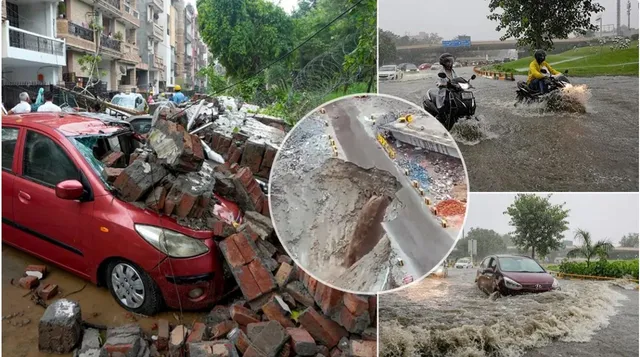 କାଶ୍ମୀରରୁ ନେଇ ଦିଲ୍ଲୀ ଯାଏ, ସବୁଠି ପାଣି ଆଉ ପାଣି। ଅନେକ ସ୍ଥାନରେ ଭାସିଗଲା ରାସ୍ତା