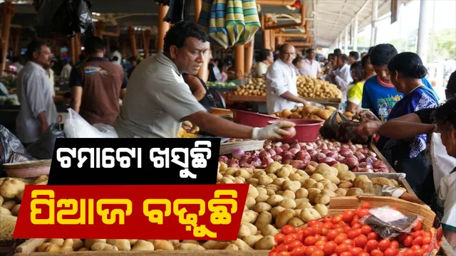 ଡରାଉଥିଲା ଟମାଟୋ, କନ୍ଦାଉଛି ପିଆଜ। ସମ୍ବଲପୁରରେ ୧୦ ଦିନରେ ଦୁଇ ଗୁଣା ପିଆଜ ଦର