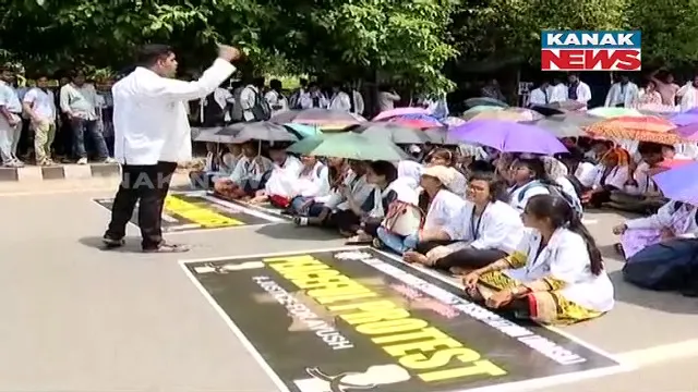 ଧାରଣାରେ ବସିଲେ ଆୟୁଷ ଡାକ୍ତର । କାର୍ଯ୍ୟ ବନ୍ଦ କରି ଦେଇଛନ୍ତି ଧାରଣା ।