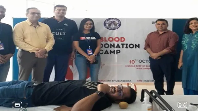 ଆଇଏମଆଇରେ ରକ୍ତଦାନ ଶିବିର ଆୟୋଜିତ । ବହୁ ସଂଖ୍ୟାରେ ସାମିଲ ହୋଇ ରକ୍ତଦାନ କଲେ ଅଧ୍ୟାପକ, ଛାତ୍ରଛାତୀ ଓ କର୍ମଚାରୀ । 