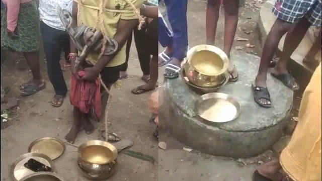 ବାରମ୍ବାର ଚୋରି ପରେ ସନ୍ଦେହ କରି ଚୋରକୁ କାବୁ କଲେ ଗ୍ରାମବାସୀ । ନିସ୍ତୁକ ପିଟିଲେ, ଜୋତାମାଳ ପିନ୍ଧାଇ ଗାଁରେ ବୁଲାଇଲେ