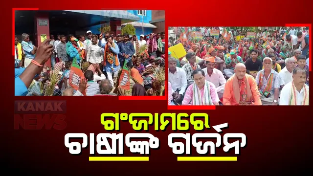 ବର୍ଷା ଅଭାବରୁୁ ଧାନ ଫସଲ ନଷ୍ଟ: ମରୁଡ଼ି ଘୋଷଣା ଦାବିରେ ଜିଲ୍ଲାପାଳଙ୍କ ଅଫିସ ଘେରାଉ