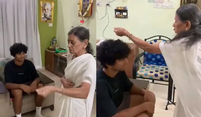 କିୱି ଦଳର ଷ୍ଟାର ବ୍ୟାଟ୍ସମ୍ୟାନ ରାଚିନଙ୍କ ନଜର ଉତାରିଲେ ଜେଜେ ମା’ । ସୋସିଆଲ୍ ମିଡିଆରେ ଭାଇରାଲ ହେଲା ଭିଡିଓ...