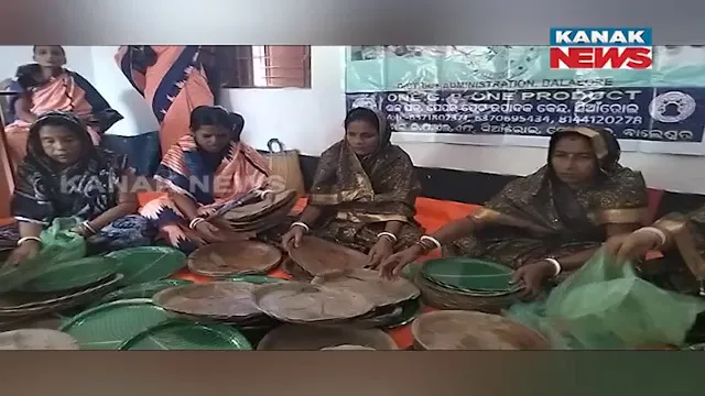 ବାଲେଶ୍ୱର ଭୋଗରାଇ ଅଞ୍ଚଳର ମହିଳାଙ୍କୁ ସ୍ୱାବଲମ୍ବୀ କରିଛି ପେପର ପ୍ଲେଟ୍ ମେକିଂ । ଶାଳ ପତ୍ର, ପେପର ପ୍ଲେଟ୍, ପେପରରେ ଗିନା ତିଆରି କରୁଛନ୍ତି ମହିଳା ।