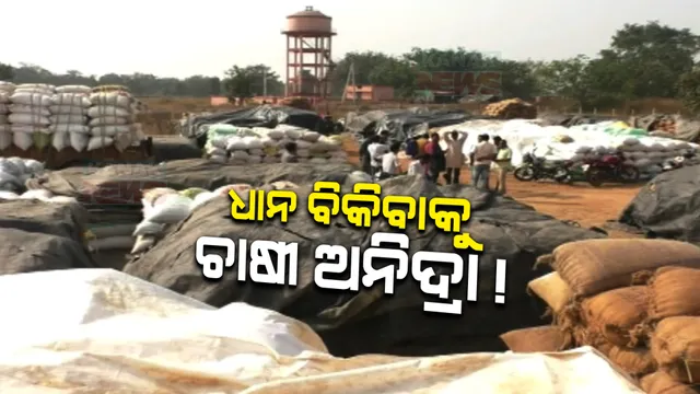 ବରଗଡ ପାଣିମୋରା ମଣ୍ଡିରେ ପଡି ରହିଛି ବର୍ଷକର ପରିଶ୍ରମ । ଆସୁନାହାନ୍ତି ମିଲର କି ଉଠୁନି ଧାନ, ଦିନ ରାତି ଧାନ ବସ୍ତାକୁ ଜଗି ରହୁଛନ୍ତି ଚାଷୀ