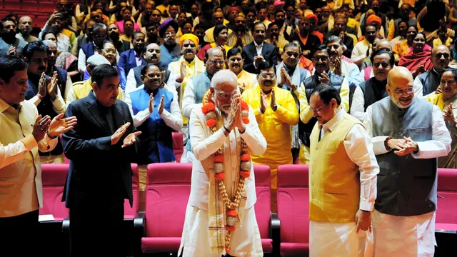 ୨୦୨୪ ବିଜୟ ପାଇଁ ବିଜେପିକୁ ଗୁରୁମନ୍ତ୍ର ଦେଲେ ପ୍ରଧାନମନ୍ତ୍ରୀ । ଜନସମ୍ପର୍କ ସ୍ଥାପନ କରିବାକୁ ଦେଲେ ଆହ୍ୱାନ, କର୍ମୀଙ୍କୁ ଦେଲେ ବିଜୟର ଶ୍ରେୟ ।