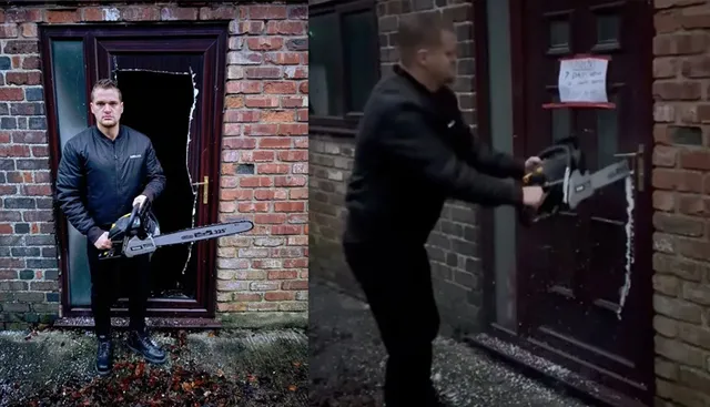 ଘରଭଡା ନଦେବାରୁ ମାଲିକ ରାଗରେ କରତରେ  କବାଟ କାଟିଦେଲା ।