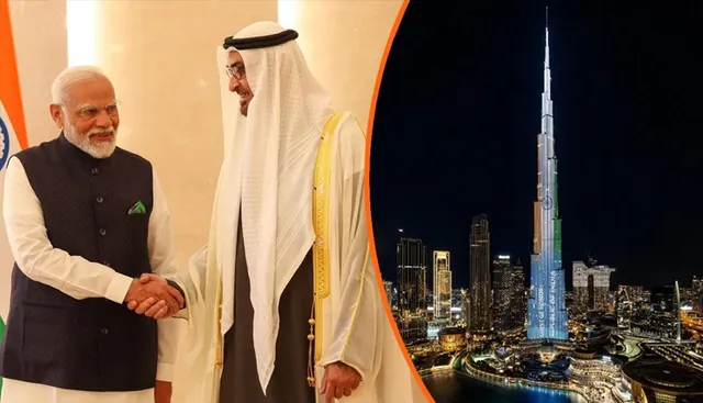 ଆଜି ଦୁବାଇରେ ପ୍ରଧାନମନ୍ତ୍ରୀ ମୋଦୀଙ୍କ ଅଭିଭାଷଣ । ଭାରତୀୟ ତିରଙ୍ଗା ରଙ୍ଗରେ ରଙ୍ଗେଈ ହେଲା ବୁର୍ଜ ଖଲିଫା ।