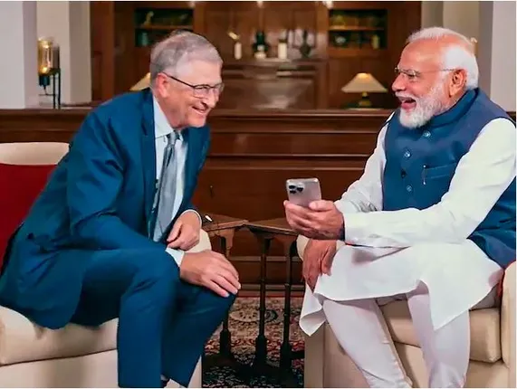 ମୋଦୀ ଓ ବିଲଗେଟସଙ୍କ ବୈଠକ । ଦେଶର ପ୍ରଯ୍ୟୁକ୍ତି ବିଦ୍ୟା ଠାରୁ ମହିଳା ବିକାଶ ପର୍ଯ୍ୟନ୍ତ, ଜାଣନ୍ତୁ କଣ ହେଲା ଆଲୋଚନା