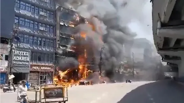 ପାଟନା ଜଙ୍କସନ ରେଳଷ୍ଟେସନ ନିକଟରେ ଥିବା ହୋଟେଲରେ ଭୟାନକ ଅଗ୍ନିକାଣ୍ଡ । ୬ ମୃତ, ୧୮ ଗୁରୁତର