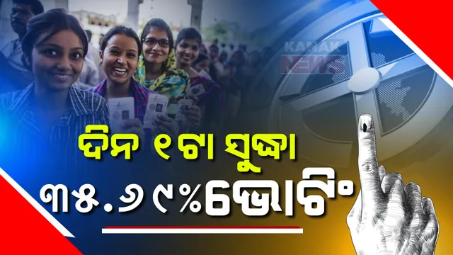 ରାଜ୍ୟ ଦେଉଛି ଭୋଟ୍ । ଦିନ ୧ଟା ସୁଦ୍ଧା ୩୫.୬୯ ପ୍ରତିଶତ ଭୋଟିଙ୍ଗ । ଦେବଗଡରେ ସର୍ବାଧିକ ଭୋଟିଂ ।