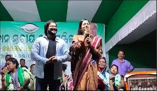 ପ୍ରଚାର ମଇଦାନରେ ସବ୍ୟସାଚୀ ଓ ଅର୍ଚ୍ଚିତା । ବାଲେଶ୍ୱର ଭୋଗରାଇରେ ଚାଲିଛି ହାଇଭୋଲ୍ଟେଜ୍ ପ୍ରଚାର