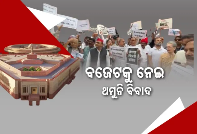 ବଜେଟକୁ ନେଇ ଥମୁନି ବିବାଦ । ସଂସଦର ଉଭୟ ଗୃହରେ ବିରୋଧୀ-ଶାସକ ମୁହାଁମୁହିଁ