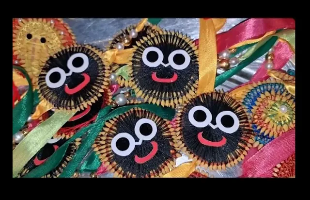 ଇକୋ ଫ୍ରେଣ୍ଡଲି ରାକ୍ଷୀ ପ୍ରସ୍ତୁତ କରୁଛନ୍ତି ନବରଙ୍ଗପୁର ଓ ବସ୍ତା ଜାମସୁଳି ଗାଁର କାରିଗର । ଧାନ ବିରି ଓ ଗହମରେ ପ୍ରସ୍ତୁତ କରୁଛନ୍ତି ରାକ୍ଷୀ