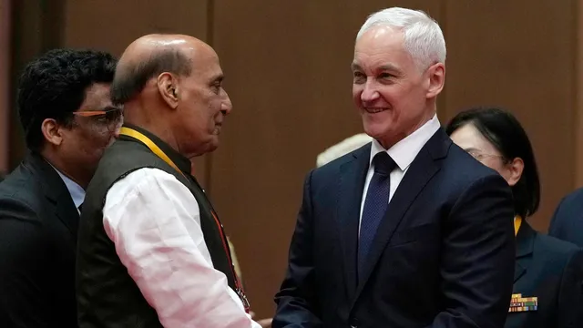 Rajnath Singh holds talks with Russian counterpart in Qingdao