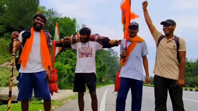 यूपी के एक श्रद्धालु ने मध्य प्रदेश से अमरनाथ तक की पहली कांवड़ यात्रा की,  आस्था ने डर को मात दी