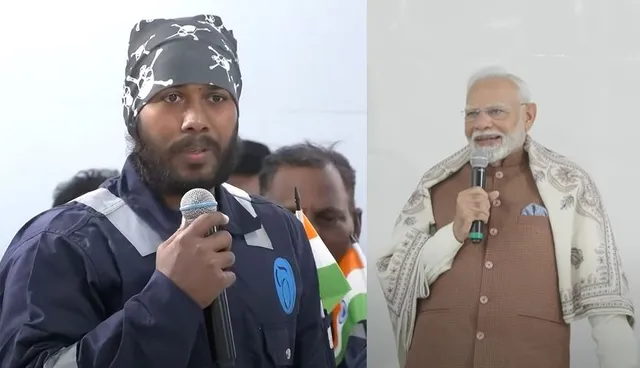 modi with odia worker