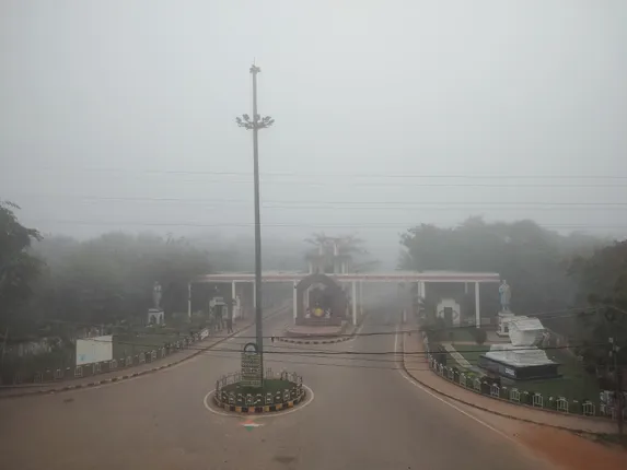 fog winter bhubaneswar