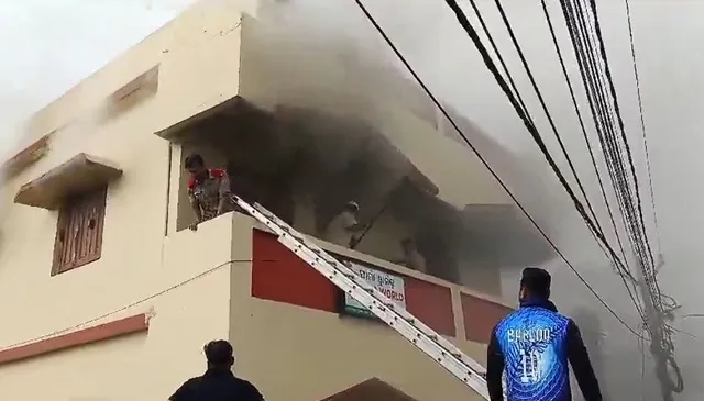 medicine godown fire