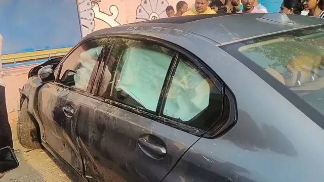 bhubaneswar BMW car accident