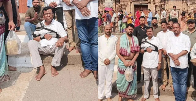 bhakta das at lingaraj temple