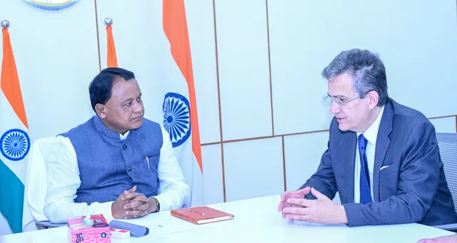 Odisha CM with French Ambassador