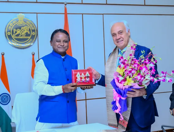 SPAIN AMBASSADOR WITH ODISHA CM